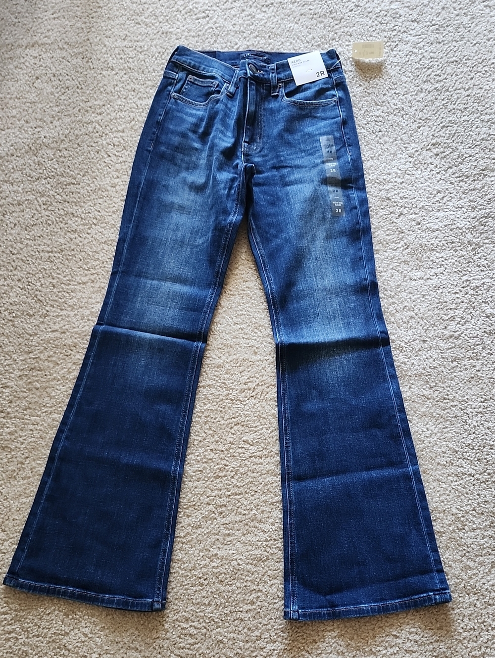 Women’s Dark Blue Flare Jeans - Classic High-Rise Fit